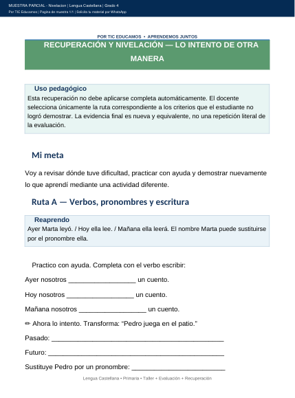 Primera página de la muestra: Lo intento de otra manera